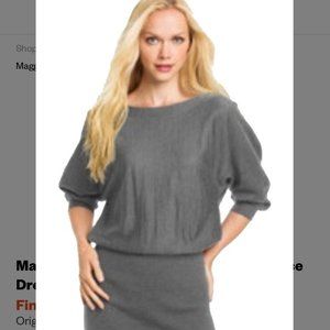 Maggy London Grey Sweater Dress